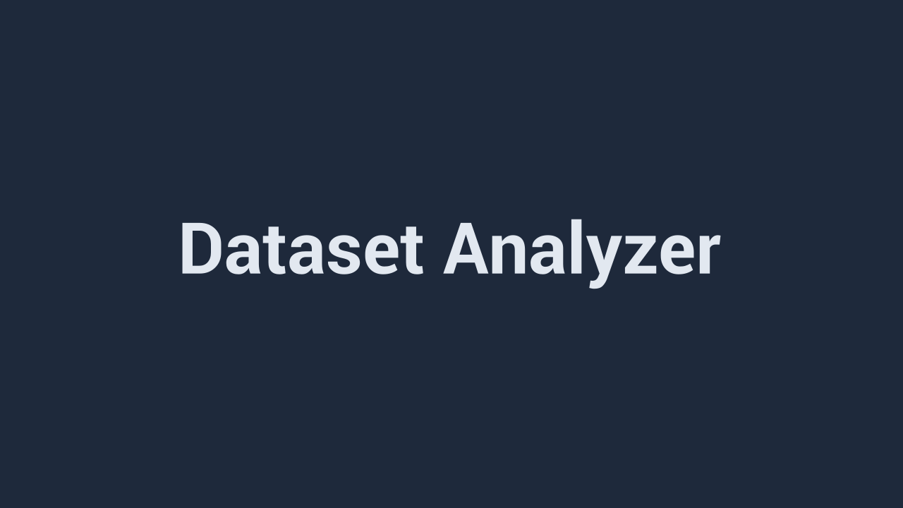 Dataset Analyzer